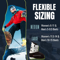 Thumbnail for Bootaclava Neoprene Ski Boot Covers for Skiing with Handwarmer Pouch- Boot Warmer