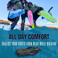 Thumbnail for SkiSkootys Ski Boot Bottom Protector with Foldable Traction Cleats (Youth Classic)
