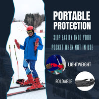 Thumbnail for SkiSkootys Ski Boot Bottom Protector with Foldable Traction Cleats (Youth Classic)