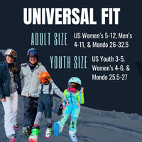 Thumbnail for SkiSkootys Ski Boot Bottom Protector with Foldable Traction Cleats (Youth Classic)
