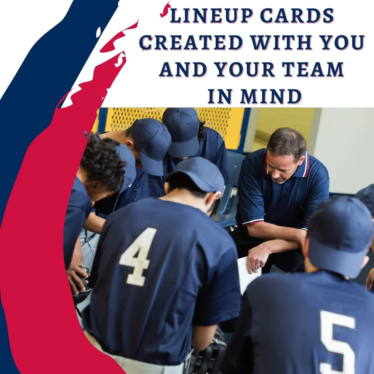 Covey Sports Sporting Goods Covey Baseball & Softball Lineup Cards Large Format Sheets (Packs of 50)