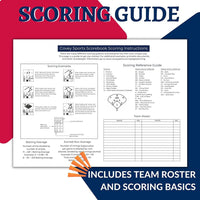Thumbnail for Covey Sports Sporting Goods Covey Sports Baseball & Softball Scorebook Side by Side Format (50 Games)
