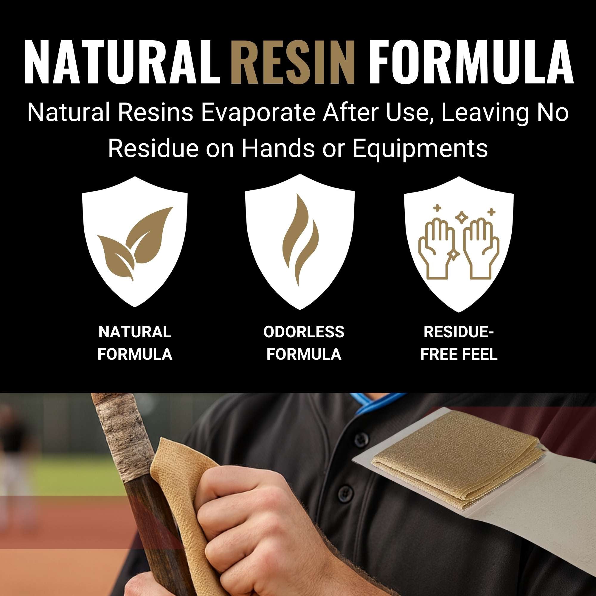 Gorilla Gold Grip Enhancer Tacky Towel - Pitching, Throwing, & Hitting Cloth