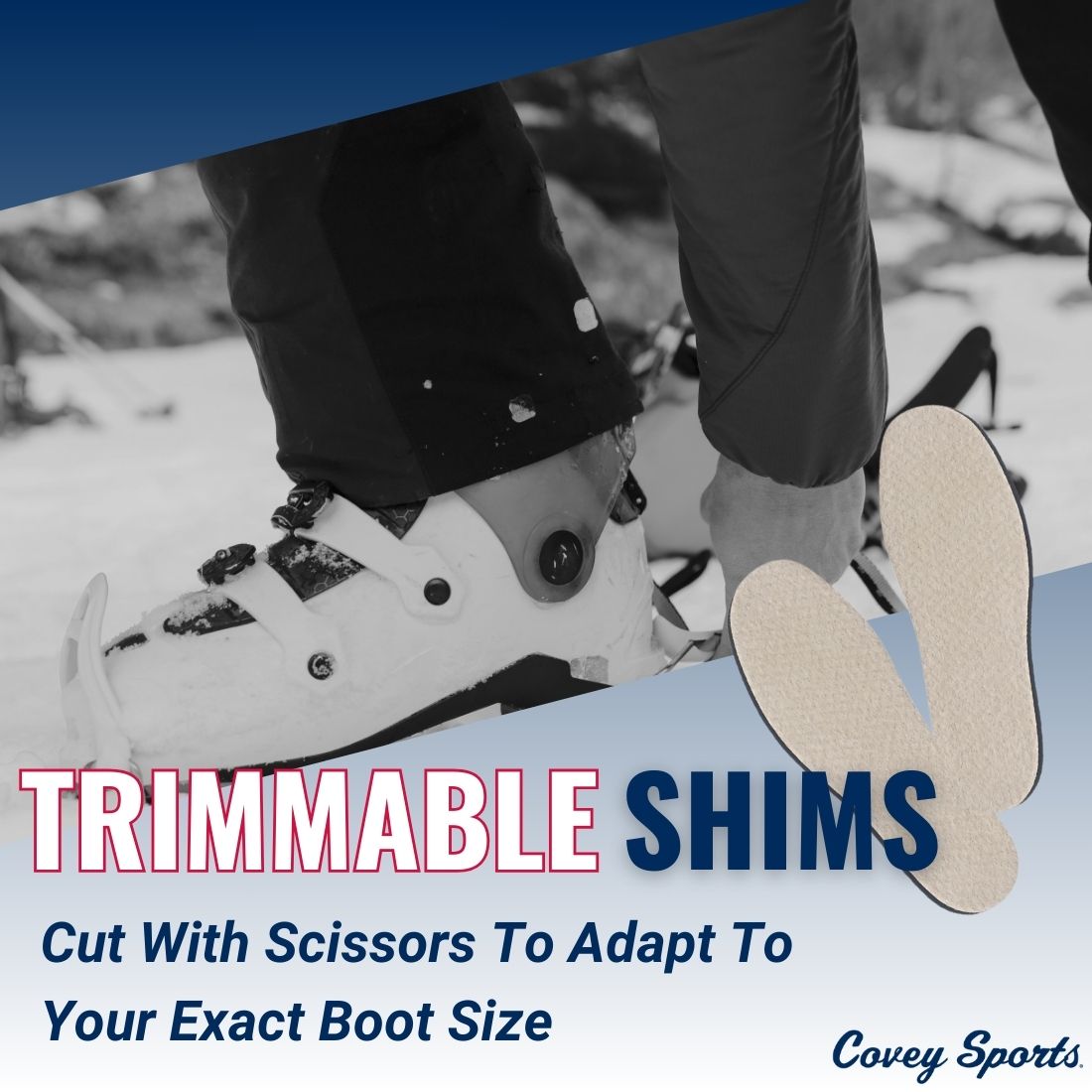 Ski & Snowboard Boot Shim Insoles Inserts