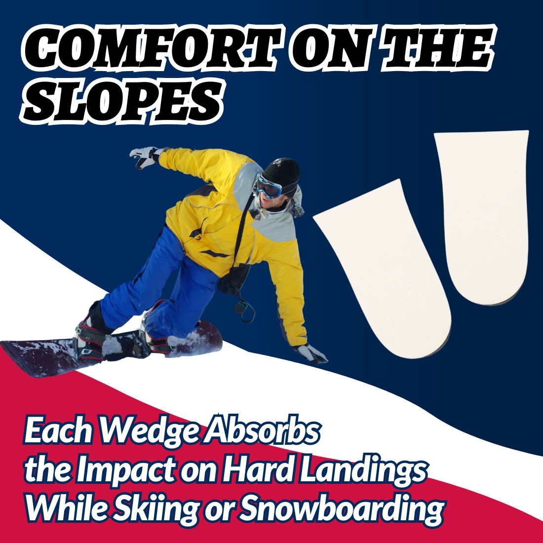 Ski & Snowboard Boot Inserts Heel Lift Fitting Pads