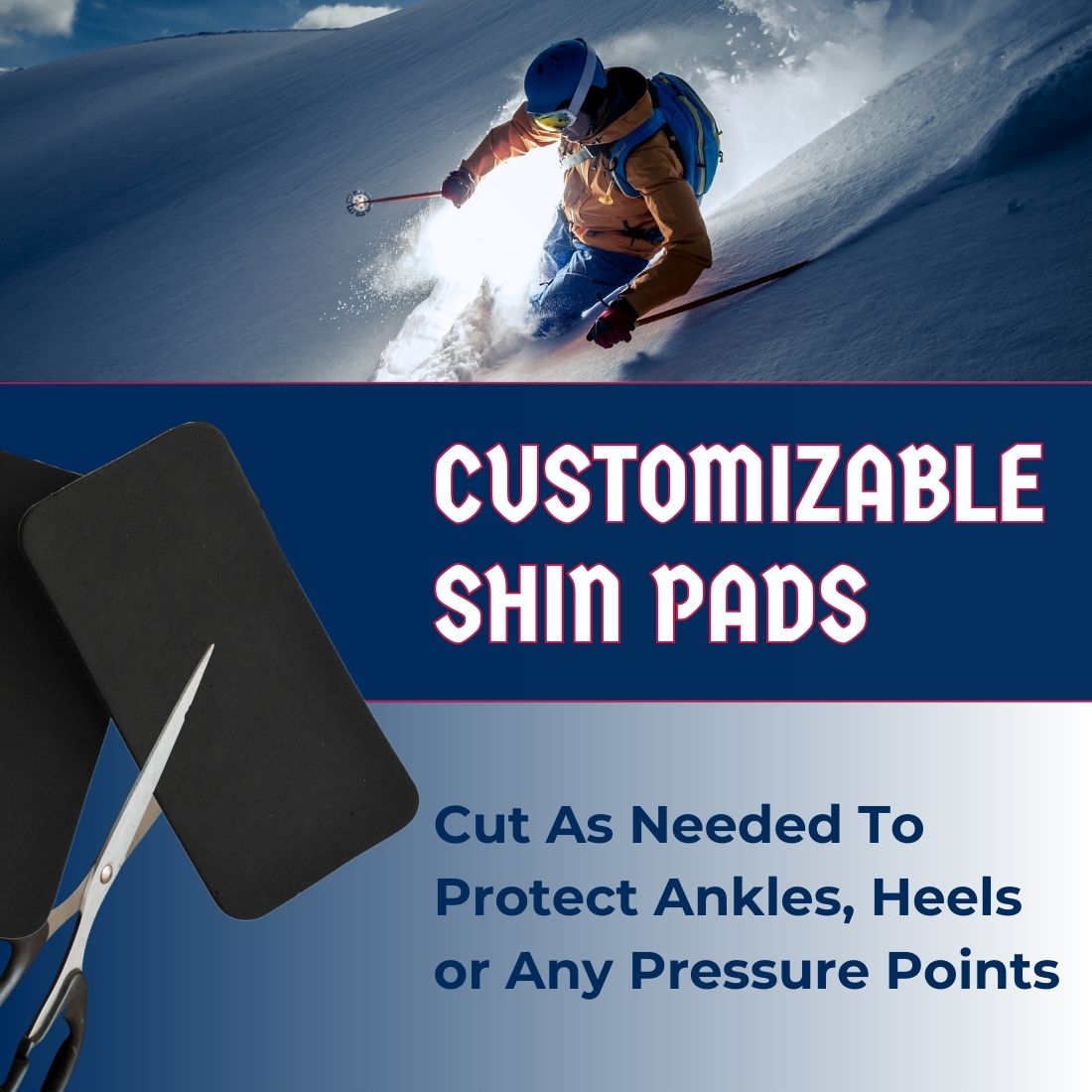 Ski & Snowboard Shin Pads (Sold in Pairs)