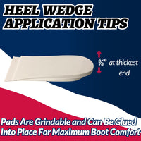 Thumbnail for Ski & Snowboard Boot Inserts Heel Lift Fitting Pads