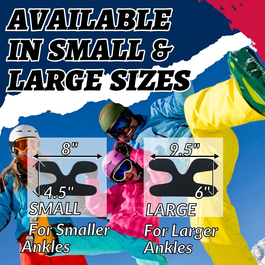 Ski & Snowboard Boot Ankle Wrap Pads (Sold in Pairs)