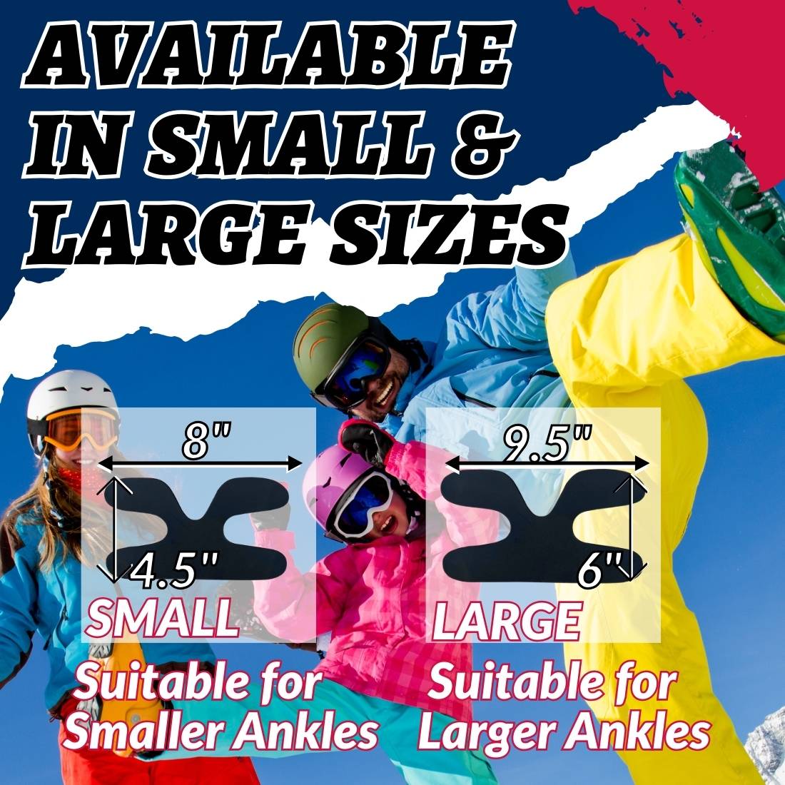 Ski & Snowboard Boot Ankle Wrap Pads (Sold in Pairs)