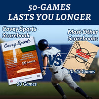 Thumbnail for Oversized Baseball & Softball Scorebook (50 Games)