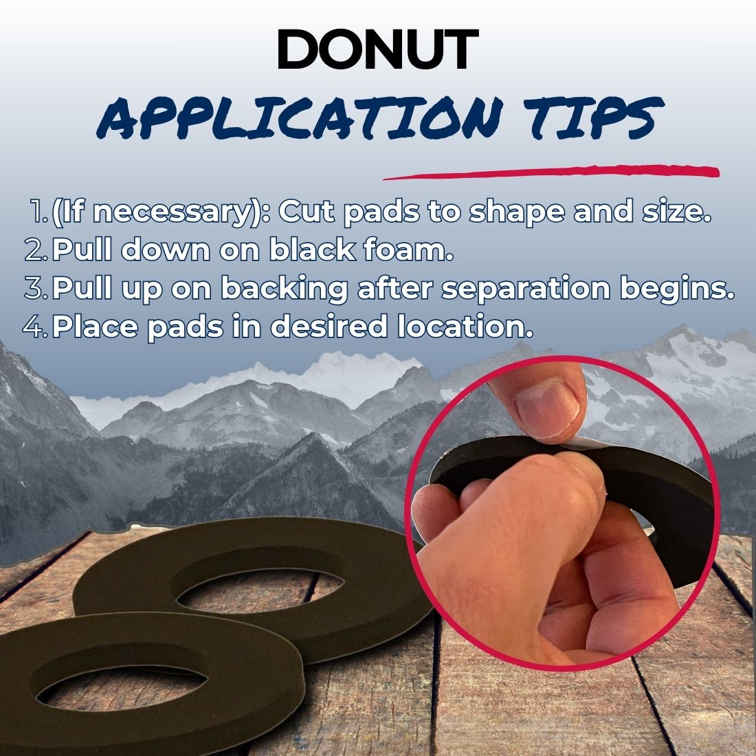 Ski & Snowboard Ankle Donut Pads (Sold in Pairs)