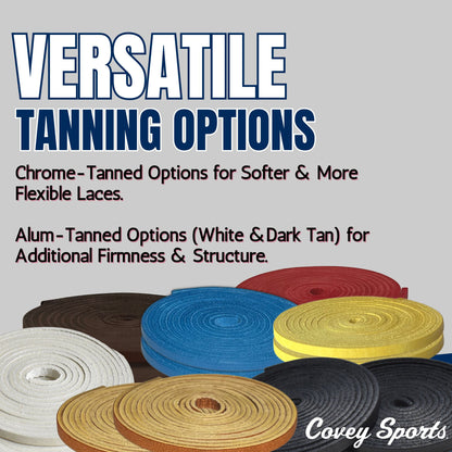 Covey Baseball & Softball Glove Lace Kit for Mitts (2-Laces, Multiple Colors)