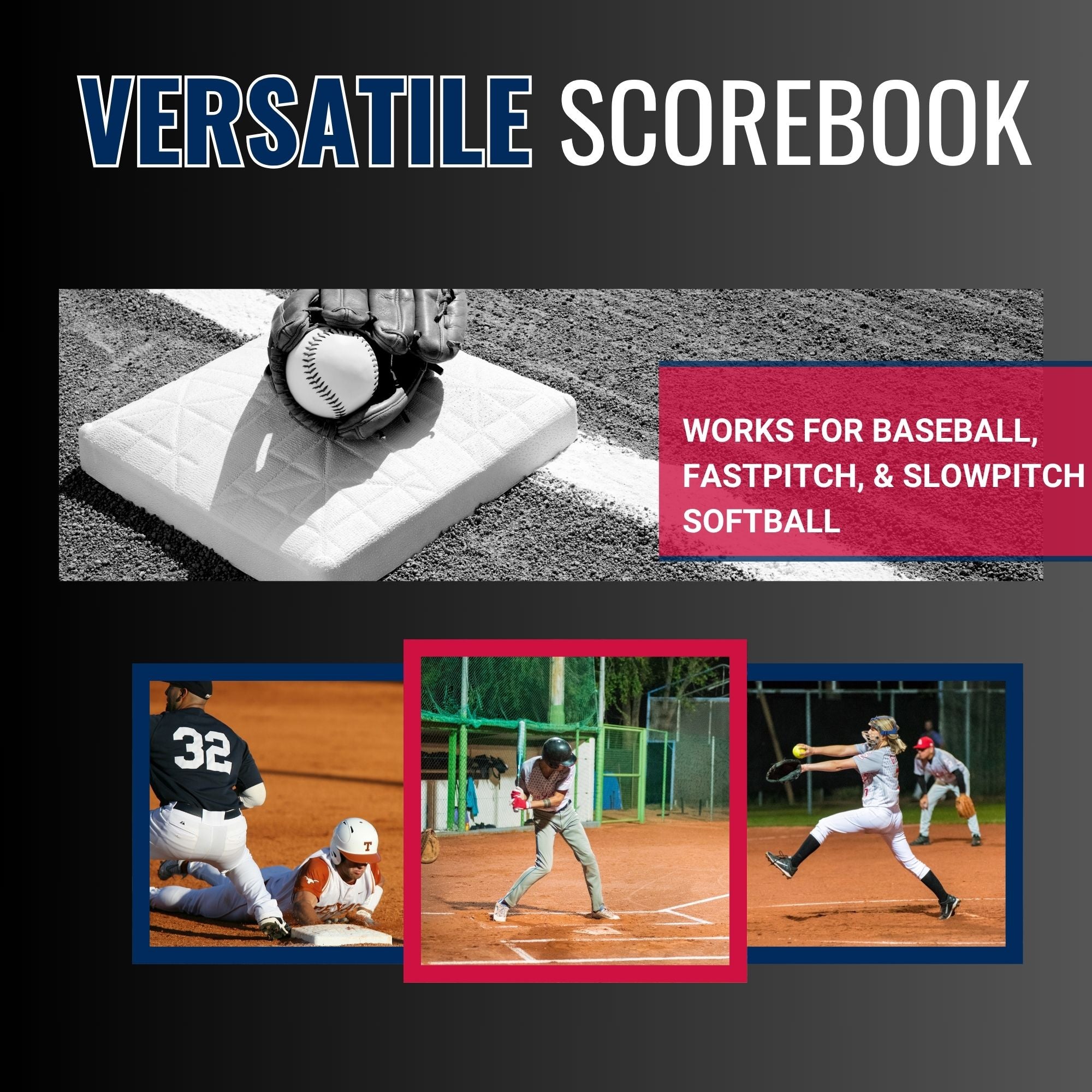 fastpitch softball baseball score keeper book