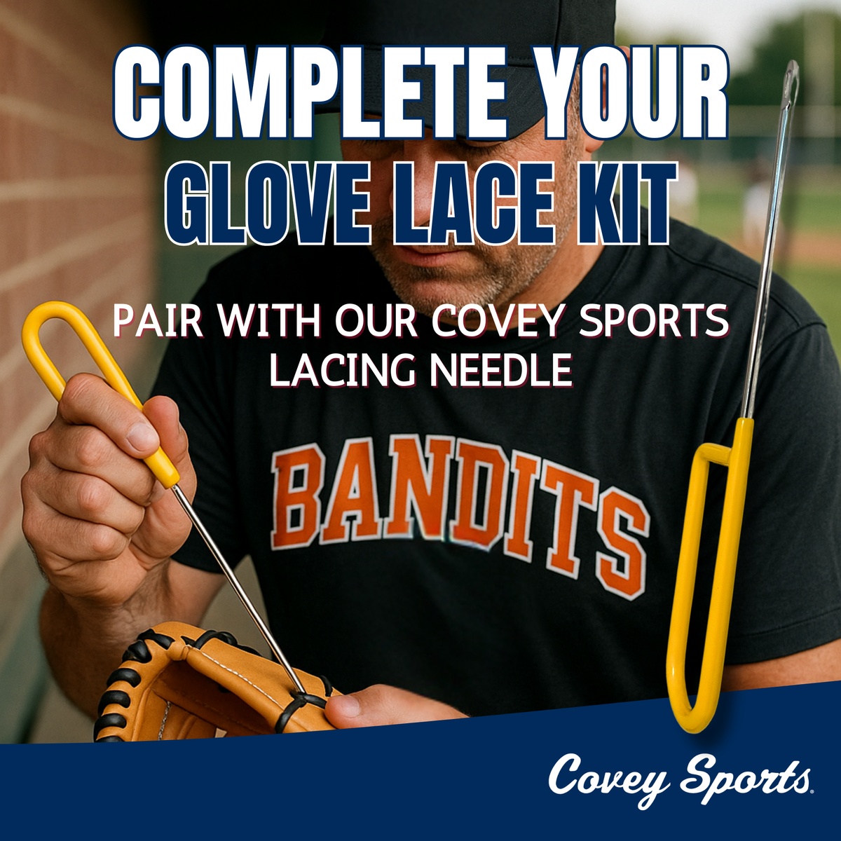 Covey Baseball & Softball Glove Lace for Mitts (2-Laces, Multiple Colors)