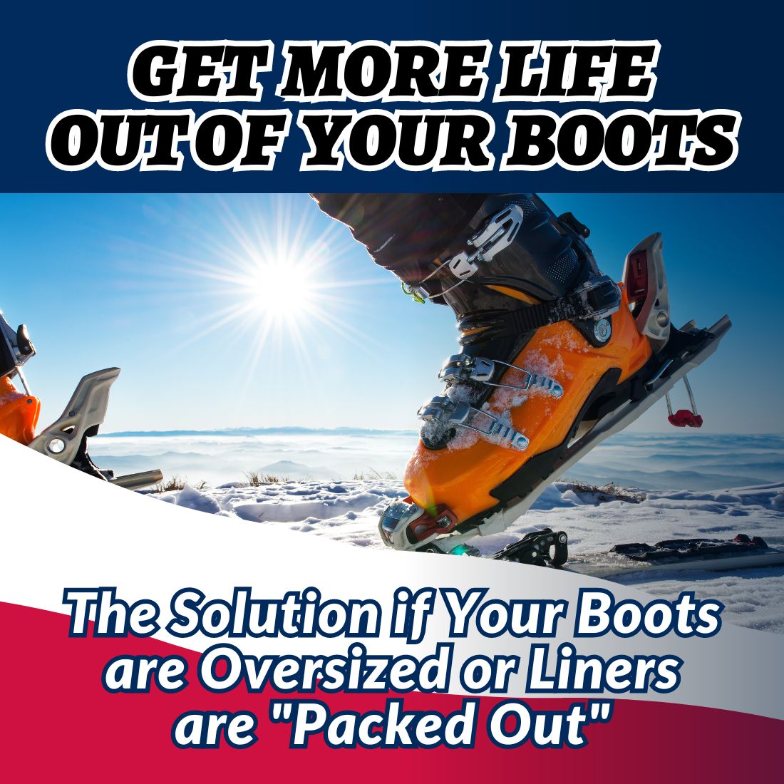 Ski & Snowboard Boot Shim Insoles Inserts