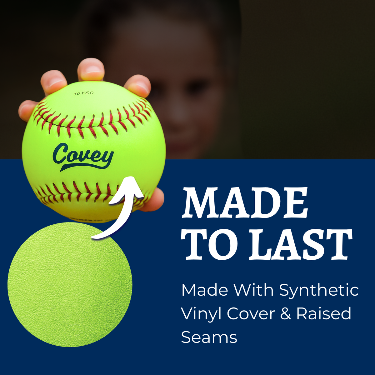 Covey 10-Inch Softballs for 8U & 6U Ages (Multi-Packs)
