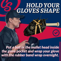 Thumbnail for Covey Sports Sporting Goods Covey Baseball & Softball Glove Breakin Kit - Mallet, Oil, Wrap, & Cloth