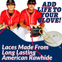 Thumbnail for Covey Sports Sporting Goods Covey Baseball & Softball Glove Lace Kit for Mitts (2-Laces, Multiple Colors)